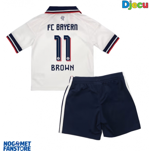 Bayern Munich Nathaniel Brown #11 Gostujuci Dres za djecu 2026-27 Kratak Rukav (+ Kratke hlače)